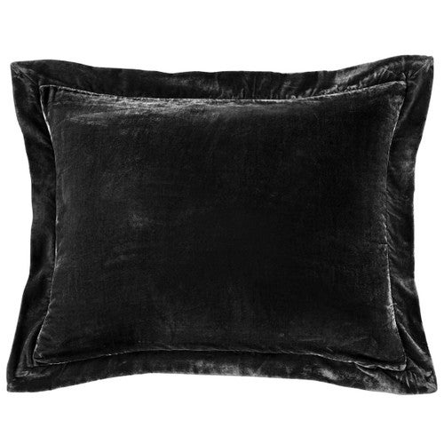 Midnight Velvet Flanged Euro Sham