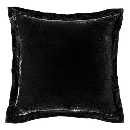 Midnight Velvet Flanged Square Euro Sham