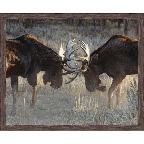 Moose Battle Wall Art