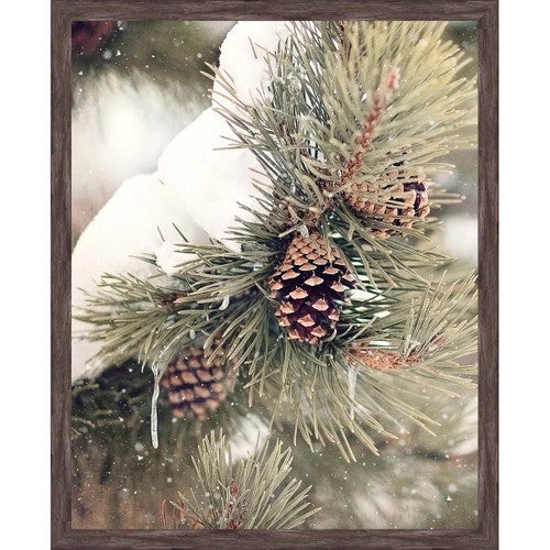 Winter Pinecones Wall Art