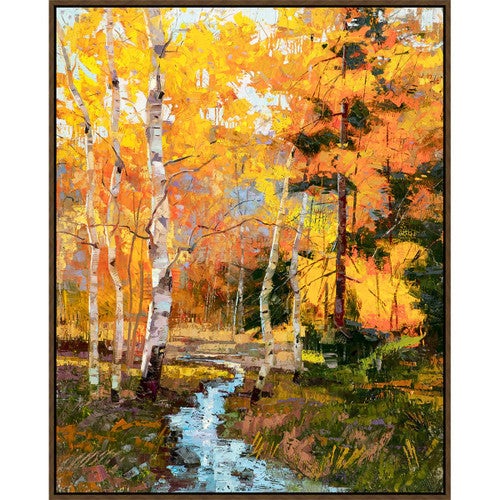 Artistic Autumn Stream Wall Art