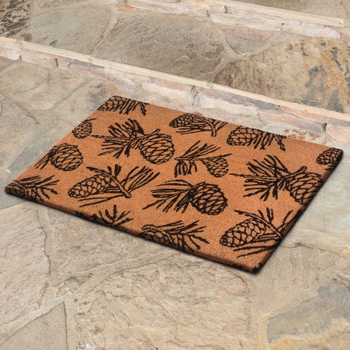 Scattered Pinecones Coir Mat