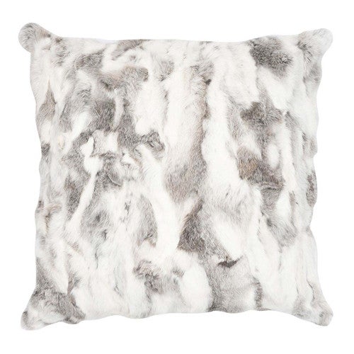 Gray Pieced Rabbit Pillow - 26 x 26