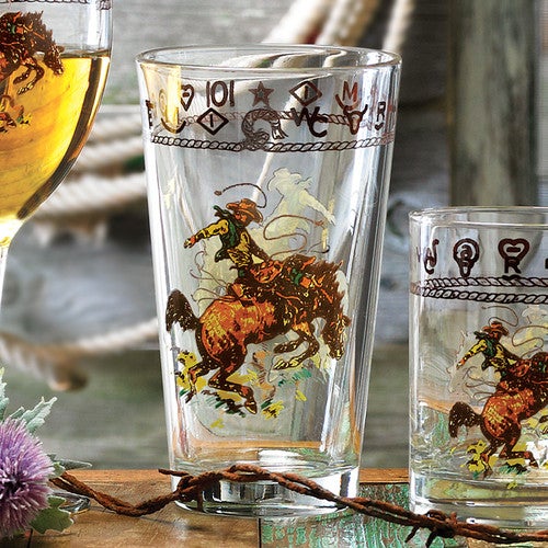 Bronco Buster Tumblers - Set of 4