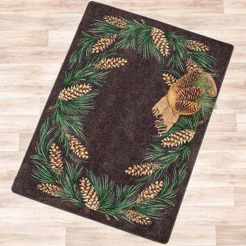 Pinecone Wreath Rug Collection
