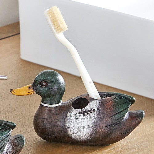 Mallard Duck Toothbrush Holder