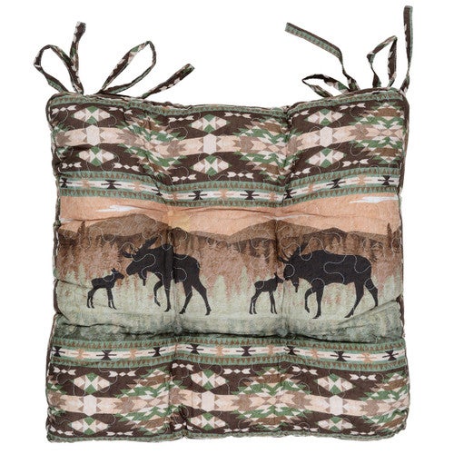 Mountain Majesty Moose & Calf Chair Pad - CLEARANCE