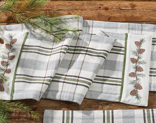 Pinecone Meadow Table Runner - 36 Inch