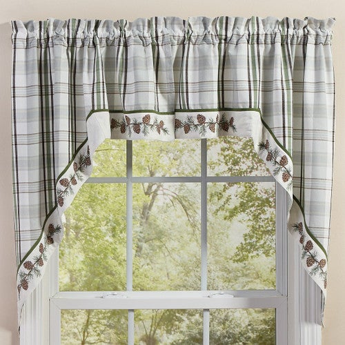 Pinecone Meadow Swag Pair