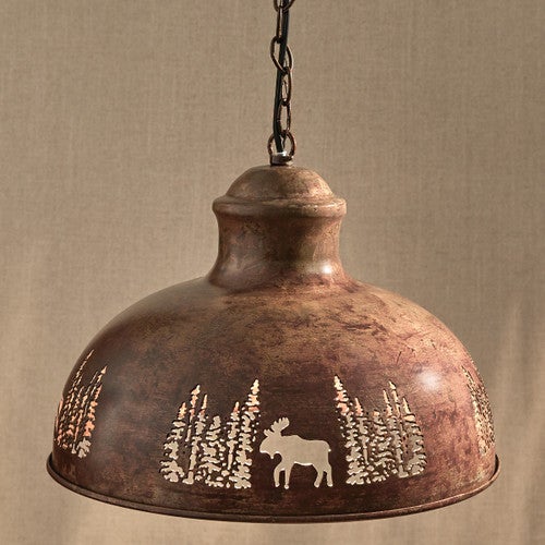 Mountainside Moose Pendant Light