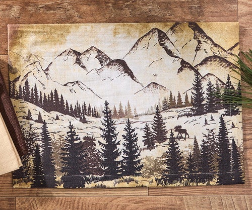 Mountainside Moose Placemat - OVERSTOCK