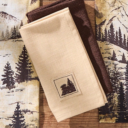 Mountainside Moose Napkin - OVERSTOCK