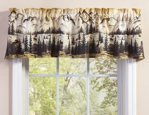 Mountainside Moose Valance - OVERSTOCK