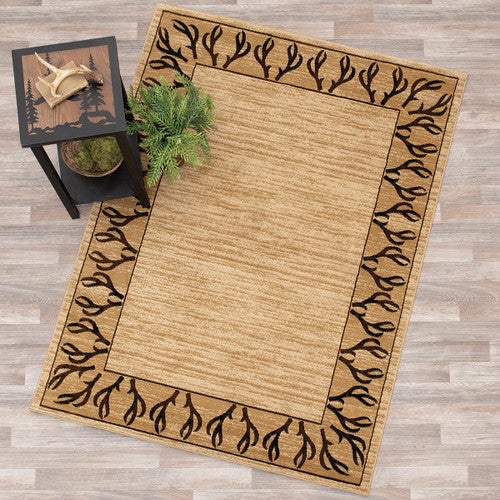 Antler Border Rug - 2 x 8