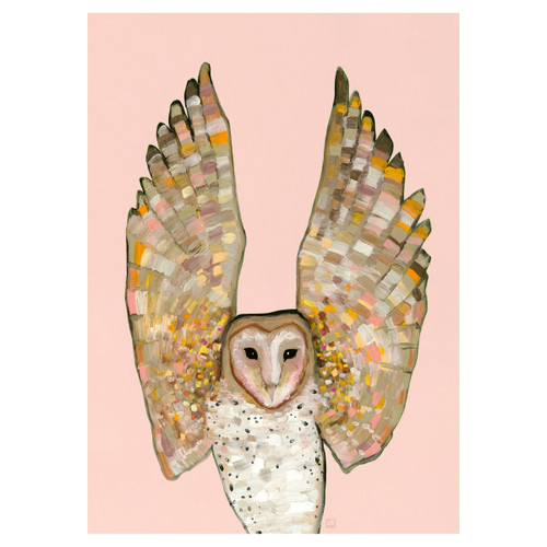 Barn Owl Wings Canvas Art