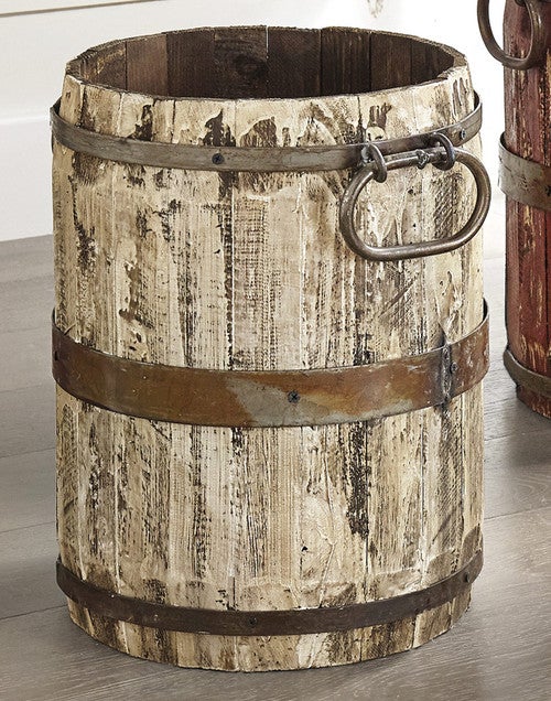 Santa Fe Antique White Bucket