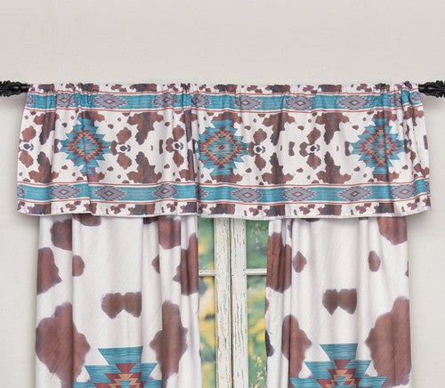 Aztec Cowhide Valance - CLEARANCE