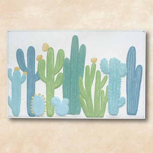 Mojave Cacti Metal Wall Art - CLEARANCE