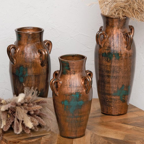 Copper Ridge Pottery Vases - Set of 3