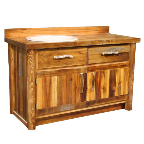 Barnwood 2 Drawer Single Vanity