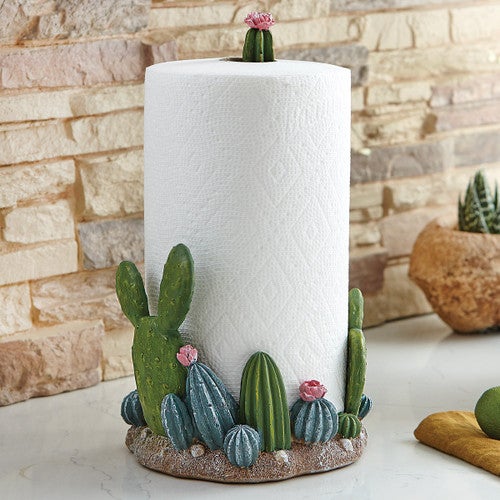 Mojave Cactus Paper Towel Holder