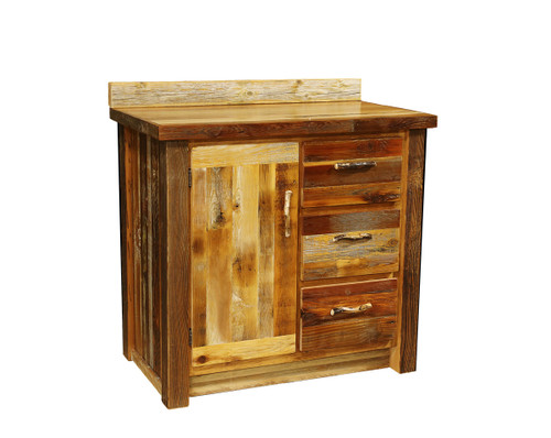 Barnwood 3 Drawer Small Vanity
