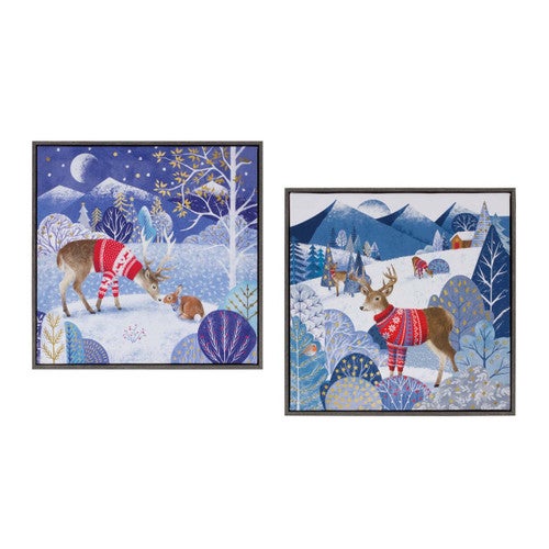 Woodland Companions Wall Art - Set of 2