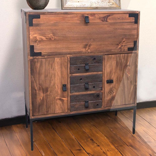 Lakeshore Walnut Wine Cabinet