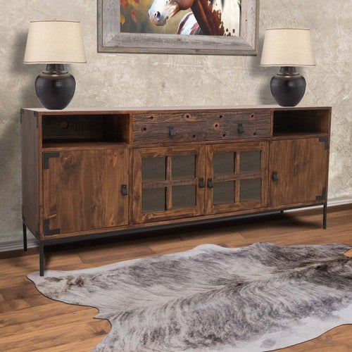 Lakeshore Walnut TV Stand - 6 Foot