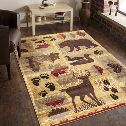 Lodge Forest Animals Rug Collection