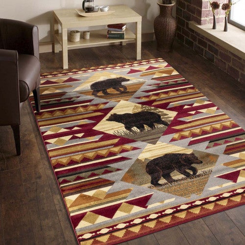 Wandering Bear Lodge Rug - 5 x 7