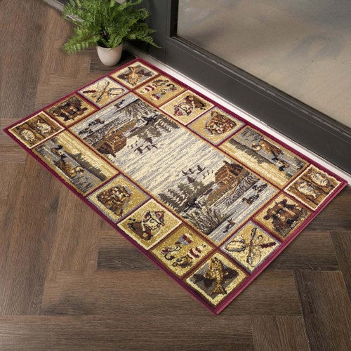 Peaceful Cabin Retreat Rug - 2 X 3