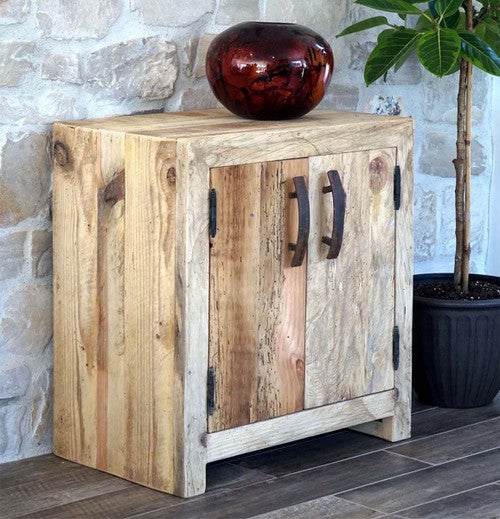 Raw Wood Finished Cabinet