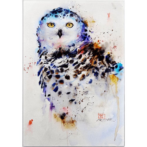 Snowy Owl Metal Box Wall Art