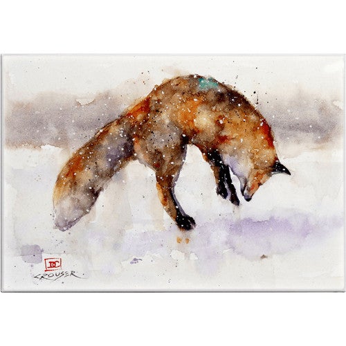 Jumping Fox Metal Box Wall Art