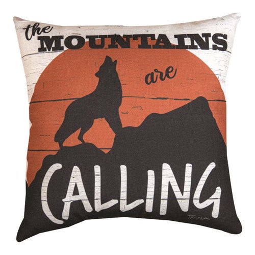 Woodland Living Indoor/Outdoor Pillow - Wolf