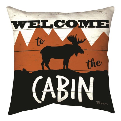 Woodland Living Indoor/Outdoor Pillow - Moose