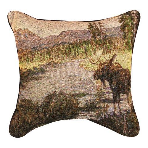 Dawn's Serenity Creek Tapestry Pillow