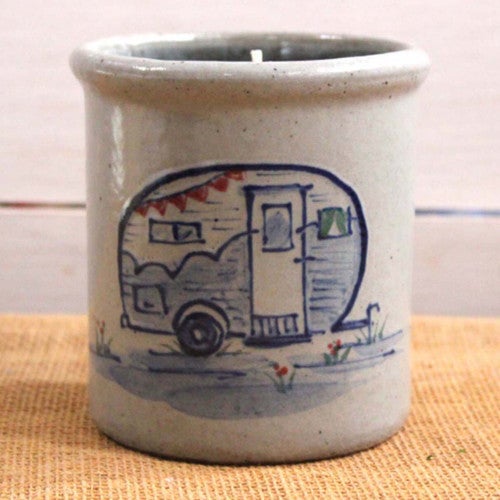 Joyful Camper Candle Crock
