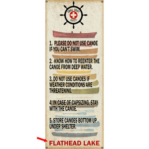 Small Craft Safety Personalized Wall Art