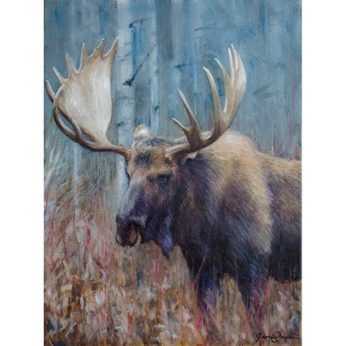 Fall Moose Study Open Edition Print