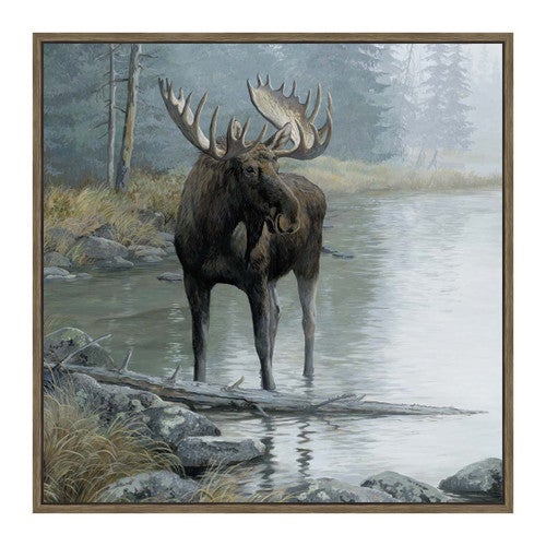 Antlered Wanderer Framed Wall Art