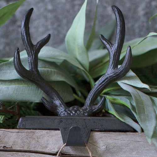 Metal Antler Stocking Hanger