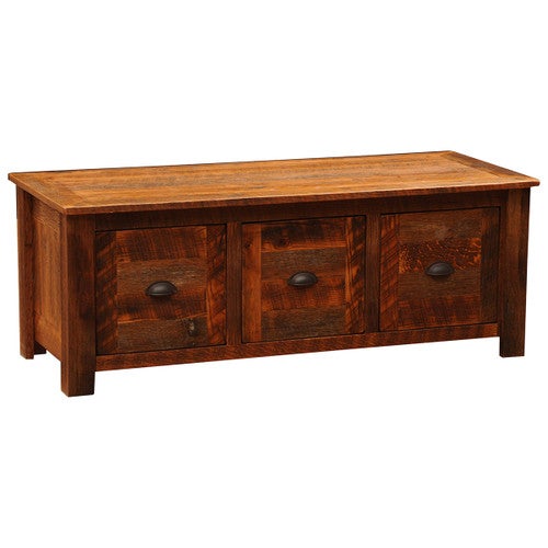 Barnwood Entry Bench with Barnwood Legs