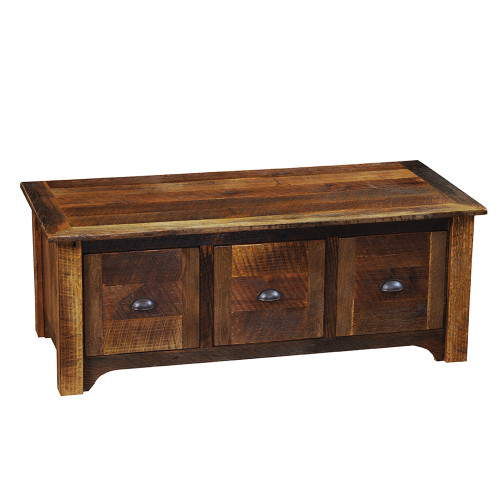 Barnwood Entry Bench with Barnwood Legs