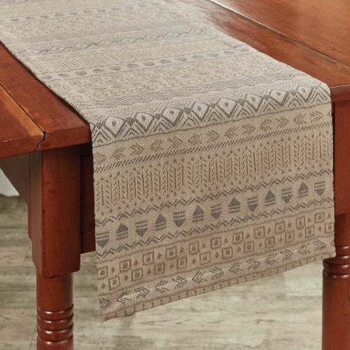 Tribal Mountain Table Runner - 54 Inch