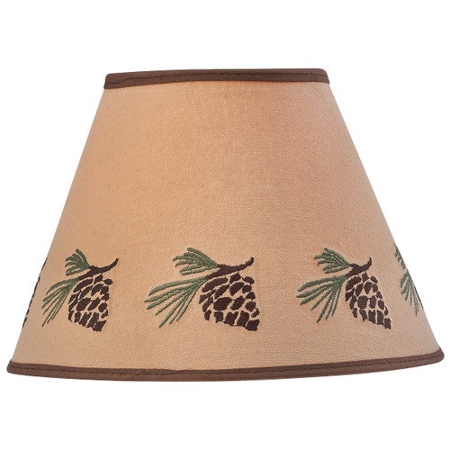 Pinecone Stitched Lampshade - 12 Inch