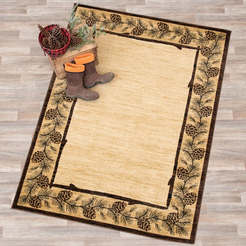 Pine Bough Frame Rug Collection