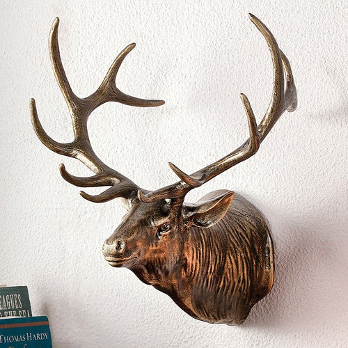 Elk Bust Wall Sculpture
