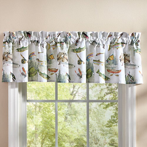 Fly Fishing Memories Valance - OVERSTOCK